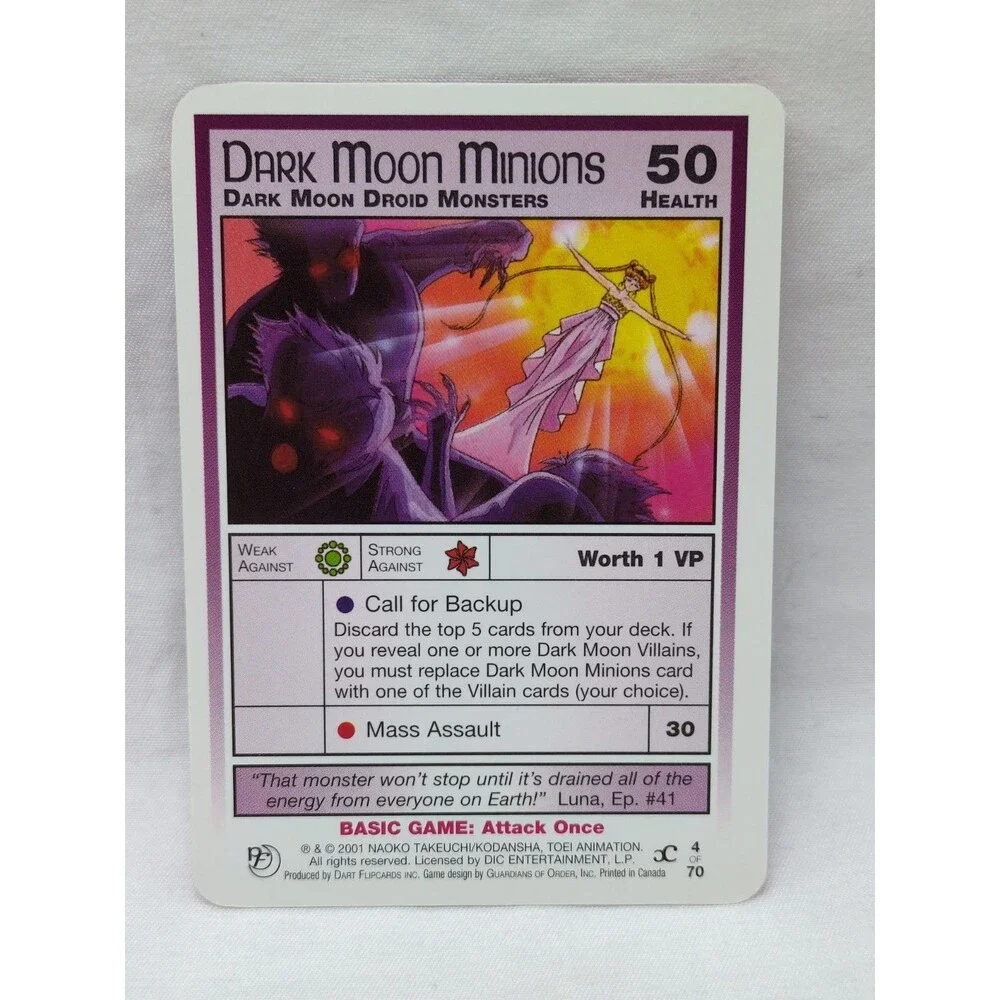 Dark Moon Minions Sailor Moon CCG Past And Future Card #4